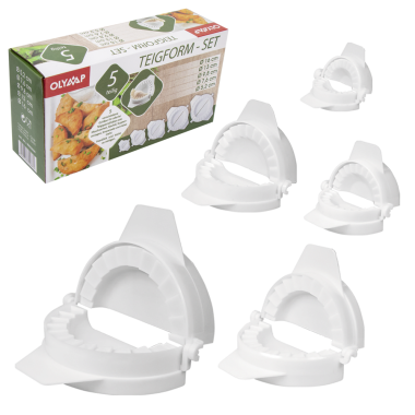 Набор форм для теста из пяти частей, диаметр - 16 - 13 - 9,8 - 7,6 - 5,2 см — Интернет каталог PriceOK