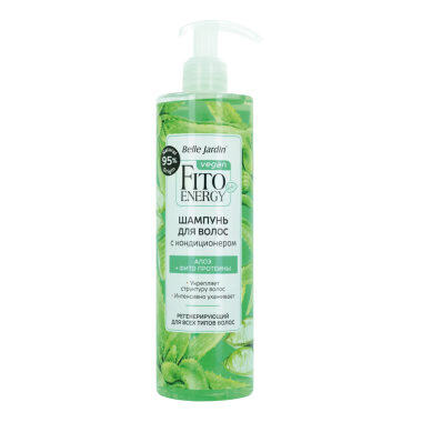 Belle Jardin Шампунь с кондиционером – Алоэ и фито-протеины, 400 мл — Интернет каталог PriceOK
