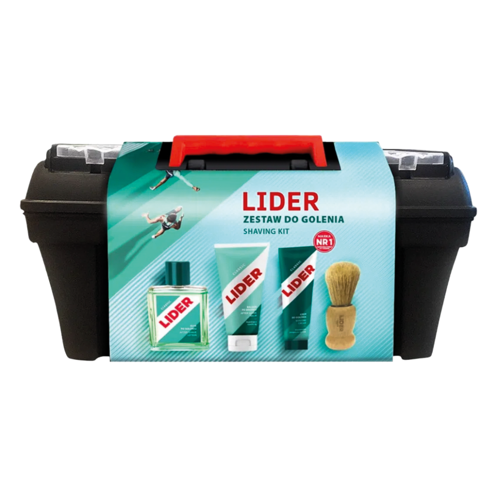 LIDER мужской подарочный набор косметики, 3 предмета + кисть для бритья фото 1 — Интернет каталог PriceOK