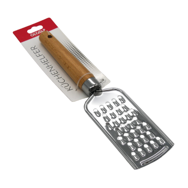 Ручная терка односторонняя с крупными отверстиями 24 см, дерево, сталь — Интернет каталог PriceOK
