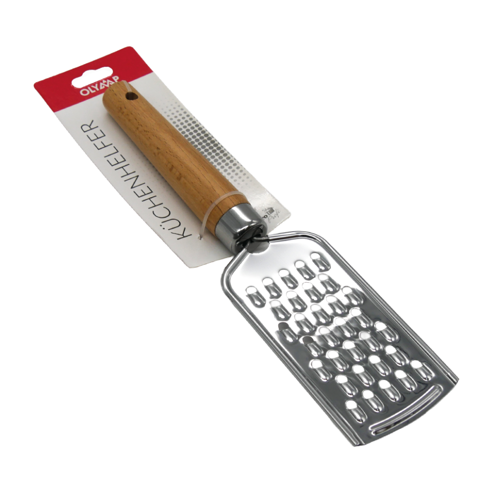 Ручная терка односторонняя с крупными отверстиями 24 см, дерево, сталь фото 1 — Интернет каталог PriceOK