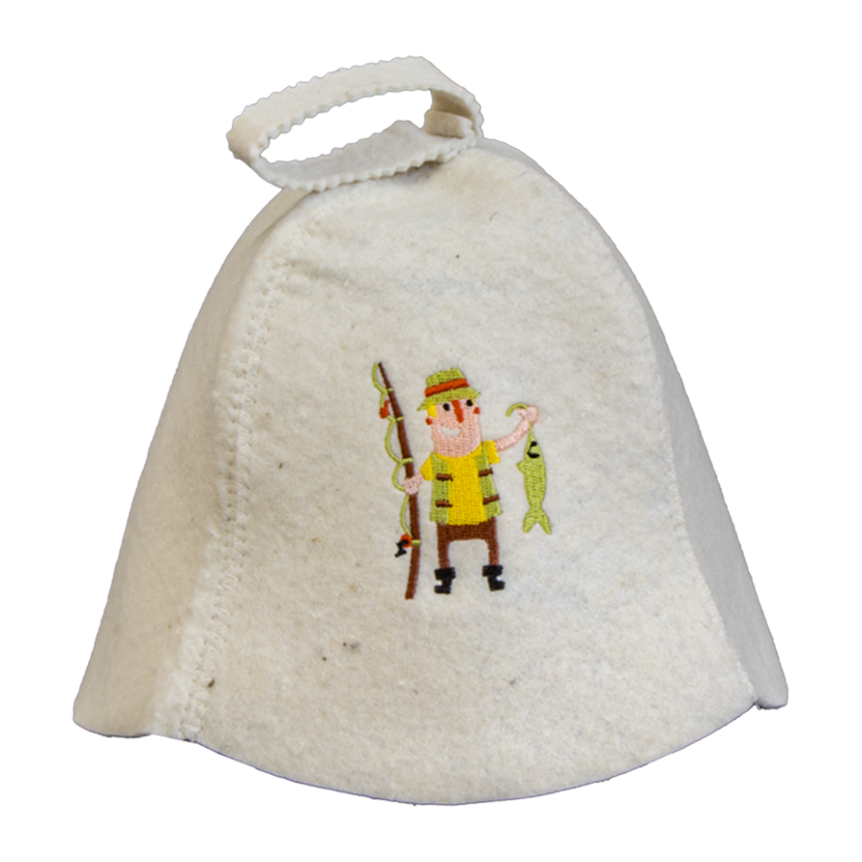 Шапочка банная Рыбак войлок, В - 26 см фото 1 — Интернет каталог PriceOK