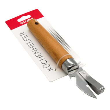 Открывашка для консервных банок, консервный нож 18 см, дерево, сталь — Интернет каталог PriceOK