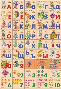 Русская азбука и счет. &quot;Сказочная&quot;. Плакат/770*550 мм. — Интернет каталог PriceOK
