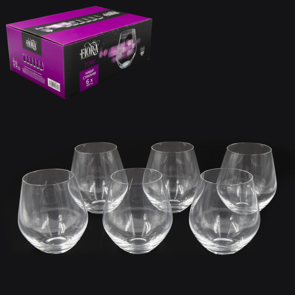Набор стаканов FIORA Tori 6 шт х 500 мл фото 1 — Интернет каталог PriceOK