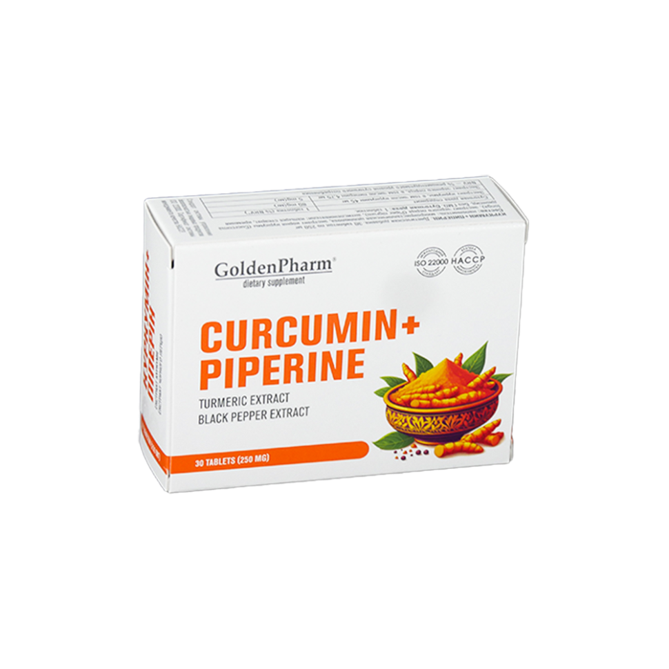 Куркумин + Биоперин таблетки 30 шт фото 1 — Интернет каталог PriceOK