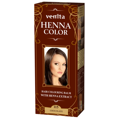 Красящий травяной бальзам Henna Color на основе натуральной хны, шоколад №115, 75 мл — Интернет каталог PriceOK