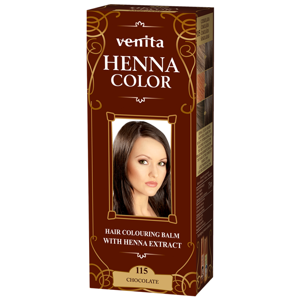 Красящий травяной бальзам Henna Color на основе натуральной хны, шоколад №115, 75 мл фото 1 — Интернет каталог PriceOK