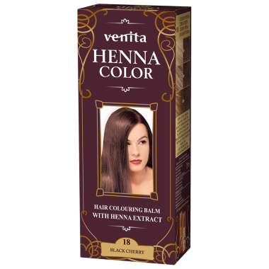 Красящий травяной бальзам Henna Color на основе натуральной хны, черная вишня №18, 75 мл — Интернет каталог PriceOK