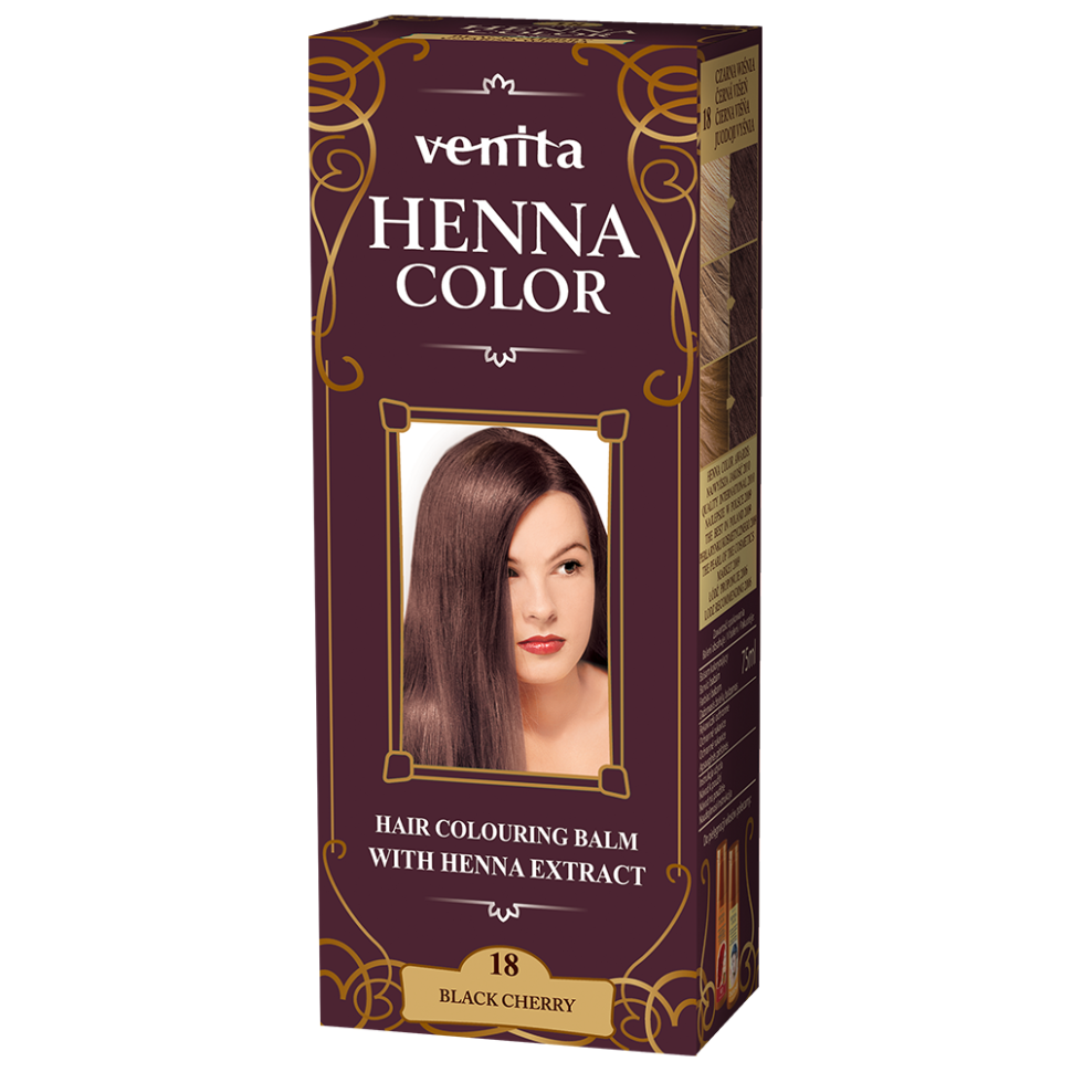 Красящий травяной бальзам Henna Color на основе натуральной хны, черная вишня №18, 75 мл фото 1 — Интернет каталог PriceOK