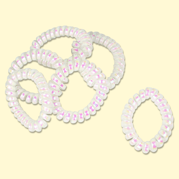 Резинки для волос, перламутровые, 100 штук, пластик фото 1 — Интернет каталог PriceOK