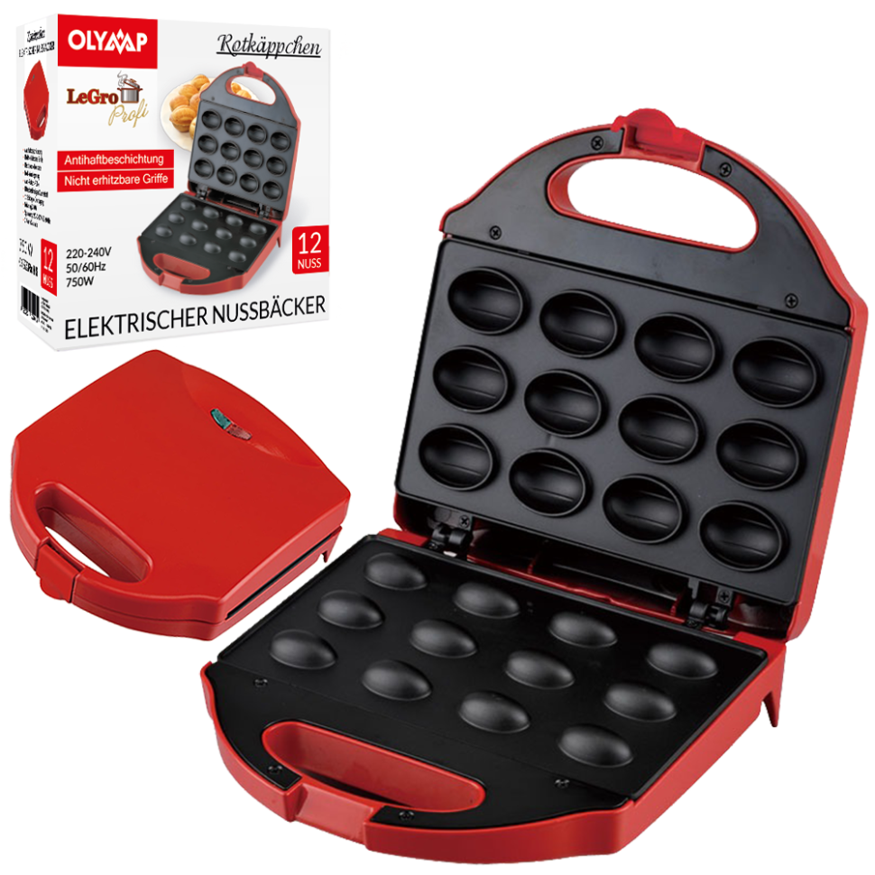 Электрическая орешница - Красная шапочка, 12 шт орешков, 750 Вт, 24 х 24 х 11 см фото 1 — Интернет каталог PriceOK