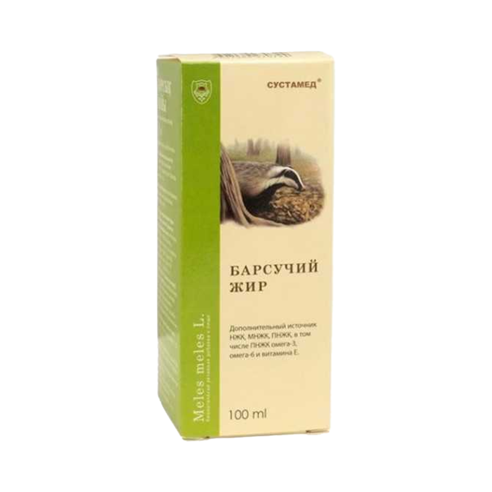 Сустамед Барсучий жир пищевой, 100 мл фото 1 — Интернет каталог PriceOK
