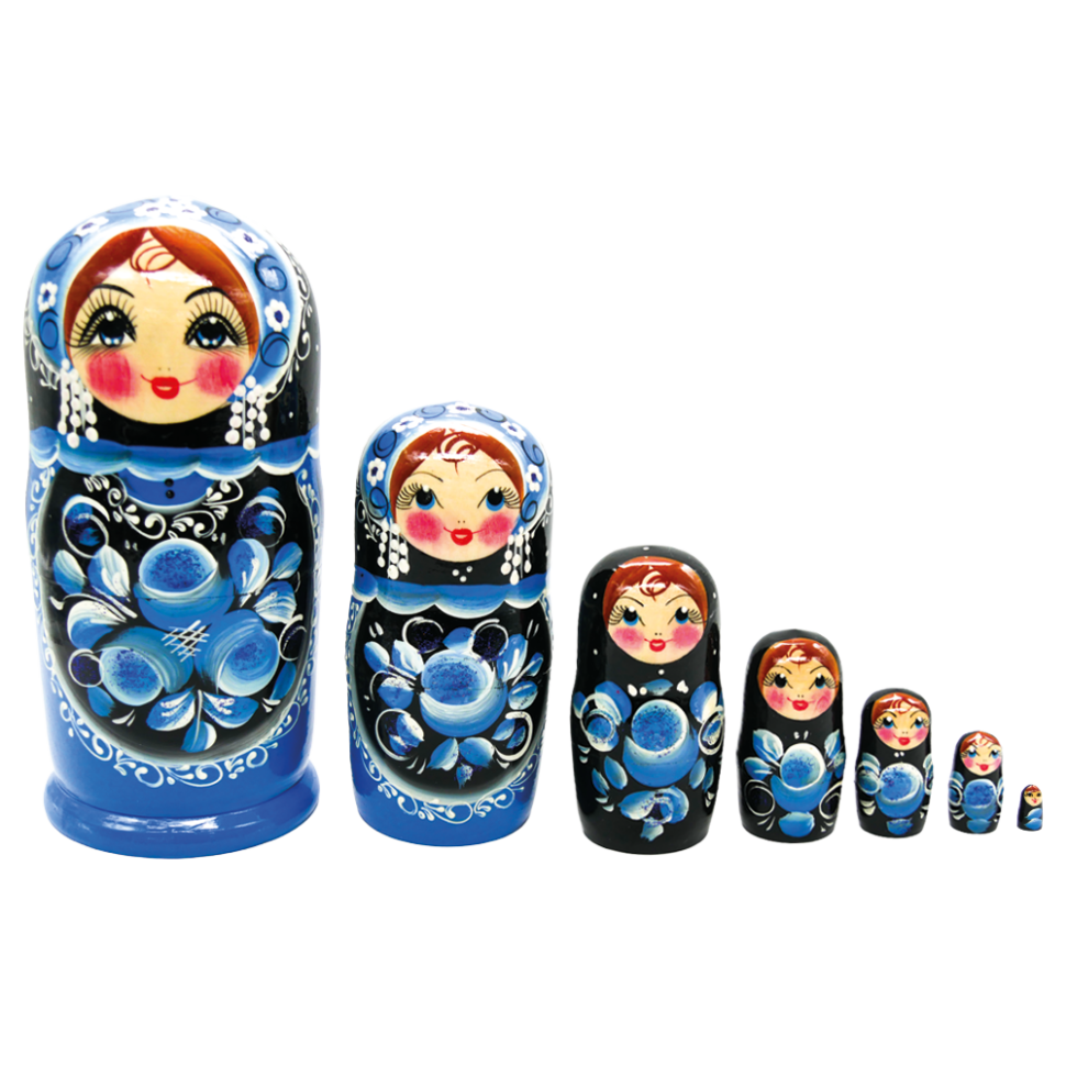 Матрёшка Гжель M7 21 см фото 1 — Интернет каталог PriceOK