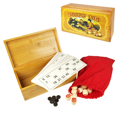 Игра Русское Лото в деревянном сундучке — Интернет каталог PriceOK