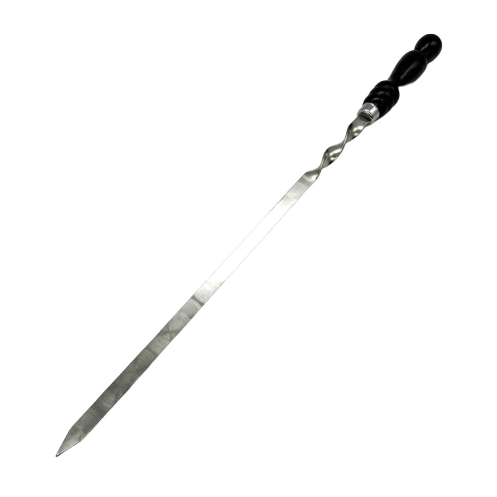 Шампур с деревянной ручкой, 600 х 15 х 2,5 мм, нержавеющая сталь фото 1 — Интернет каталог PriceOK