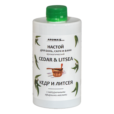 Настой для бань, саун и ванн КЕДР и ЛИТСЕЯ AROMA'Saules 400 мл — Интернет каталог PriceOK