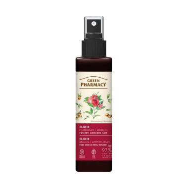 Эликсир для сухих и повреждённых волос Зелёная Аптека с гранатом и аргановым маслом, 150 мл — Интернет каталог PriceOK