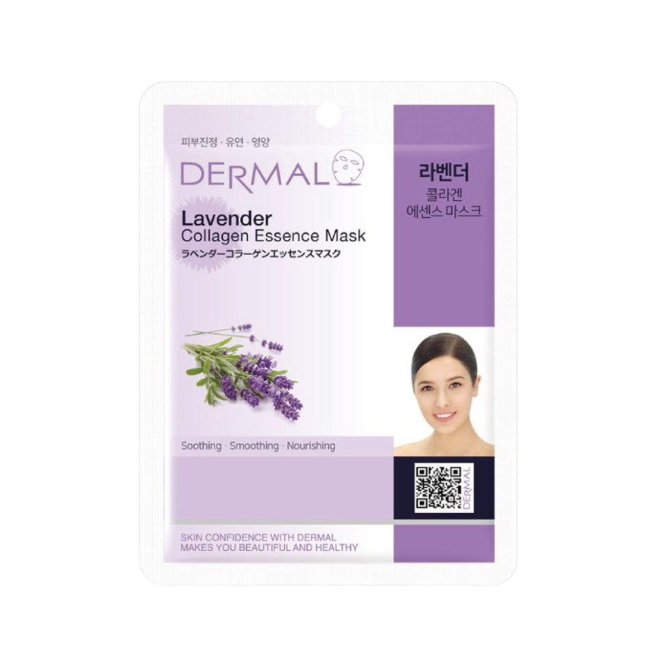 DERMAL тканевая маска для лица с коллагеном и лавандой, 23 г фото 1 — Интернет каталог PriceOK