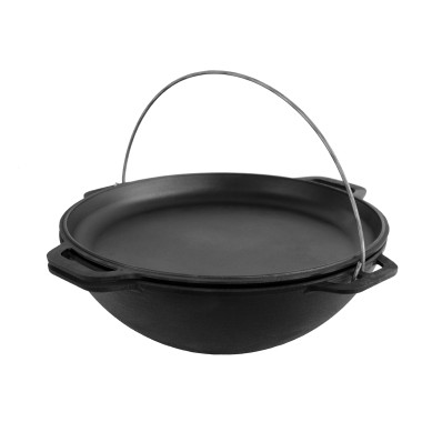 Brizoll WOK Asia 8 L с крышкой-сковородой, чугун — Интернет каталог PriceOK