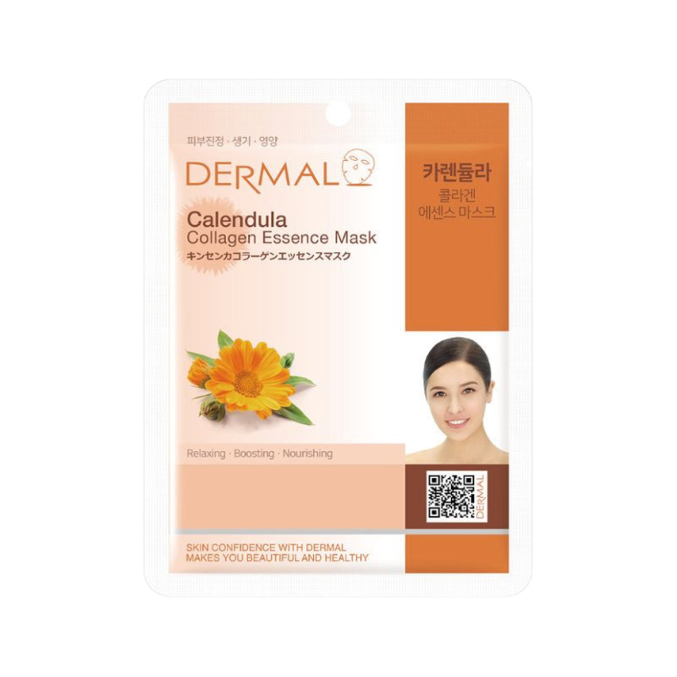 DERMAL тканевая маска для лица с коллагеном и календулой, 23 г фото 1 — Интернет каталог PriceOK