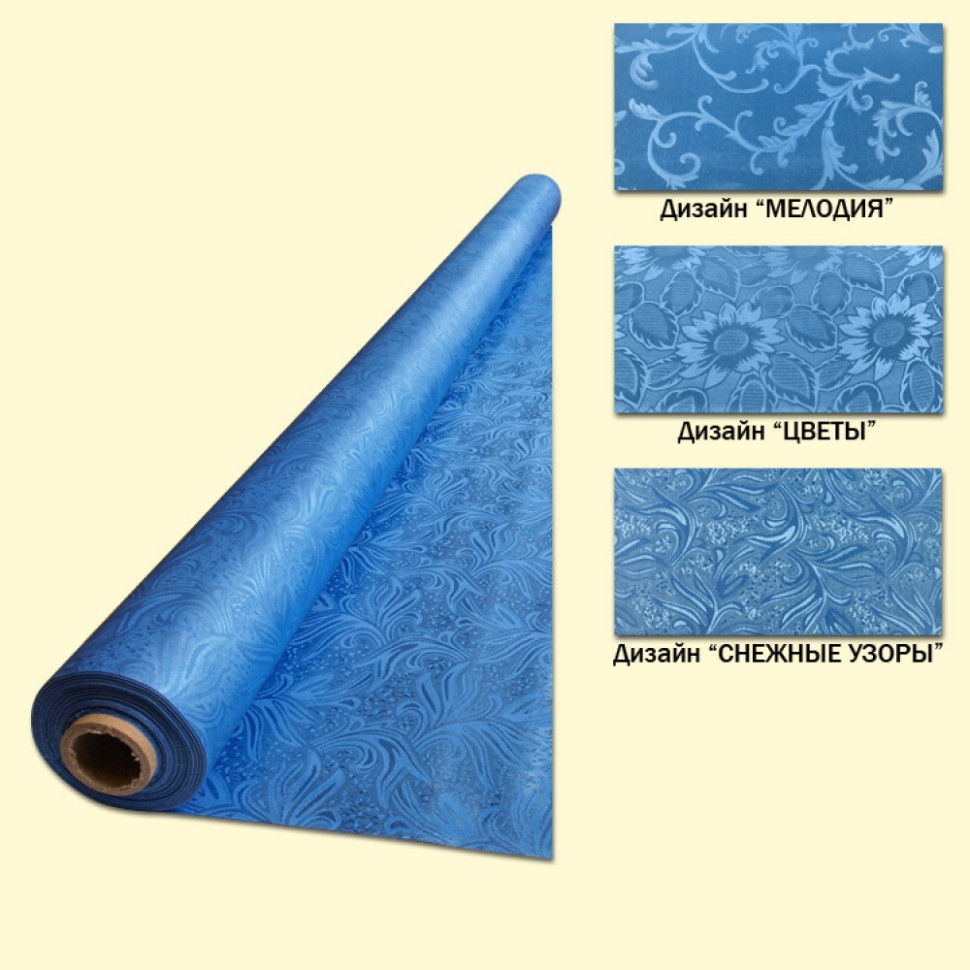 Клеёнка на тканевой основе Дамаск, синяя, Д-20 м, Ш-1,4 м фото 1 — Интернет каталог PriceOK