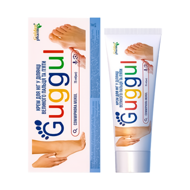 Крем Гугул для ног в области пятки и большого пальца, 75 мл — Интернет каталог PriceOK