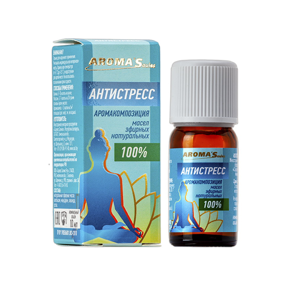 Аромакомпозиция эфирных масел AROMA'Saules АНТИСТРЕСС 10 мл фото 1 — Интернет каталог PriceOK