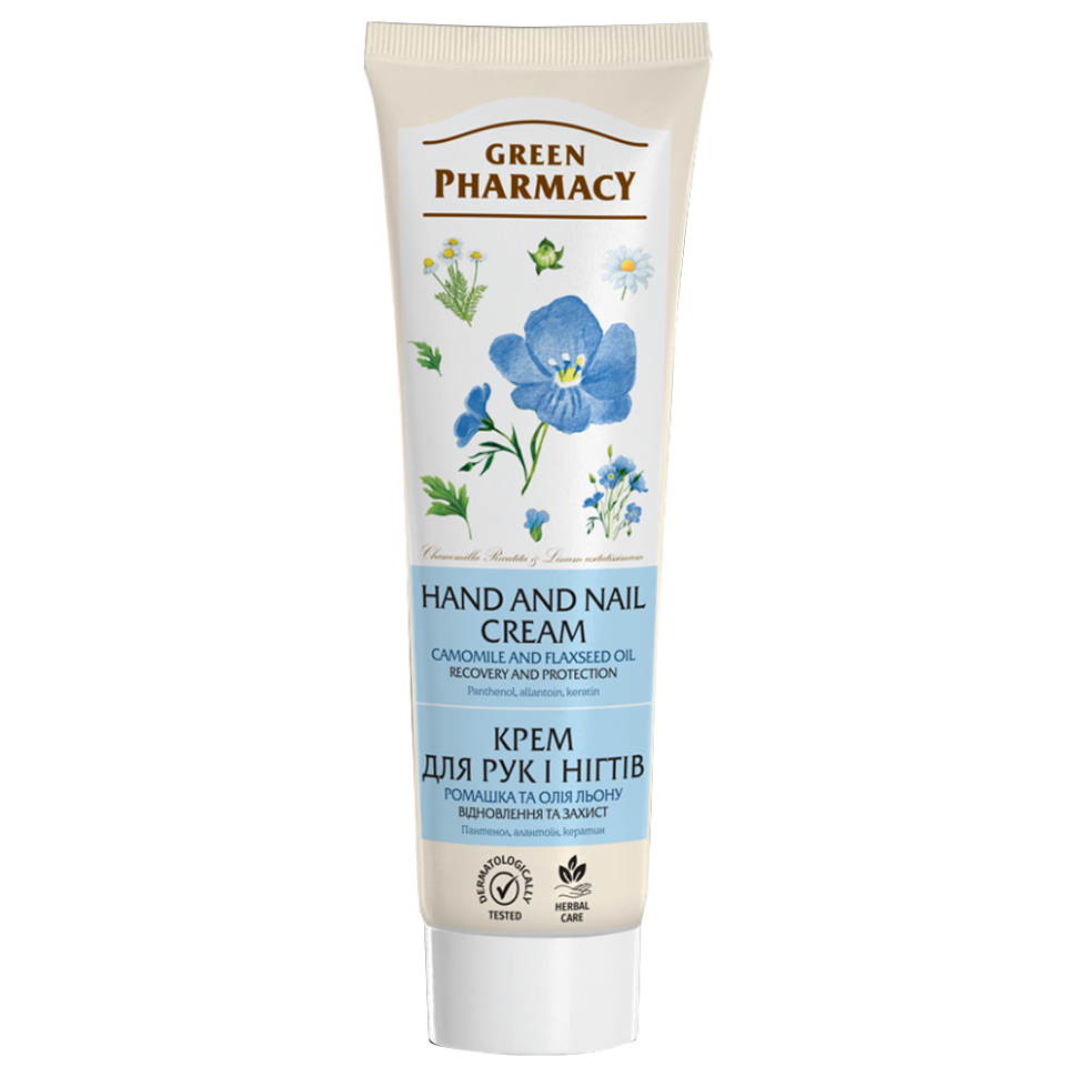 Крем для рук и ногтей Зелёная Аптека 100 мл, ромашка и масло льна, восстановление и защита фото 1 — Интернет каталог PriceOK