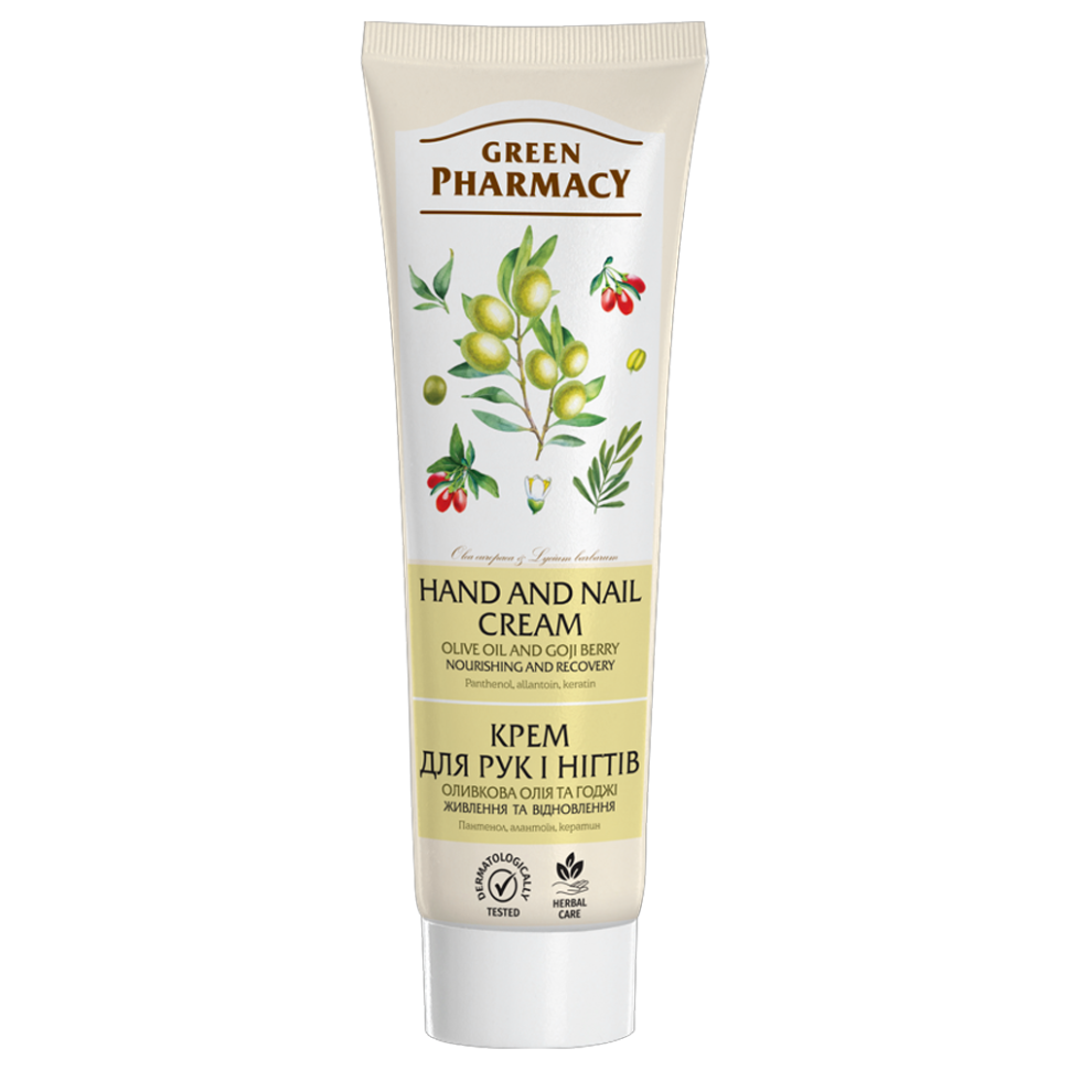 Крем для рук и ногтей Зелёная аптека 100 мл,оливковое масло и годжи,питание и восстановление фото 1 — Интернет каталог PriceOK