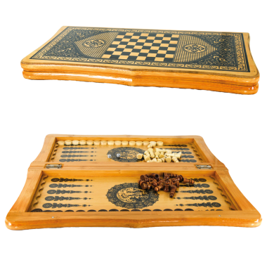 Игра настольная 2 в1 шахматы, нарды, доска 46х46 см, дерево — Интернет каталог PriceOK