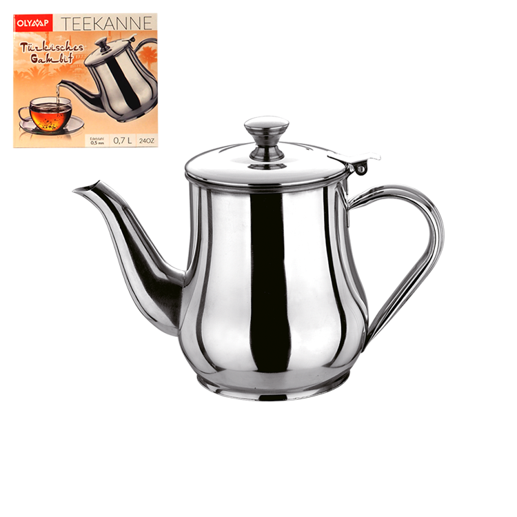 Чайник Турецкий гамбит 0,7 Л, Нерж. сталь фото 1 — Интернет каталог PriceOK