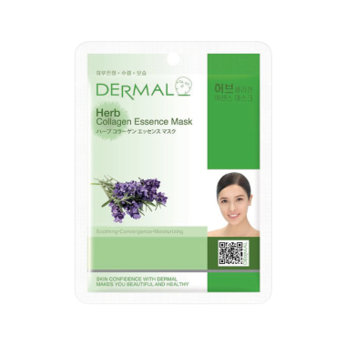 DERMAL тканевая маска для лица с коллагеном и травами, 23 г — Интернет каталог PriceOK