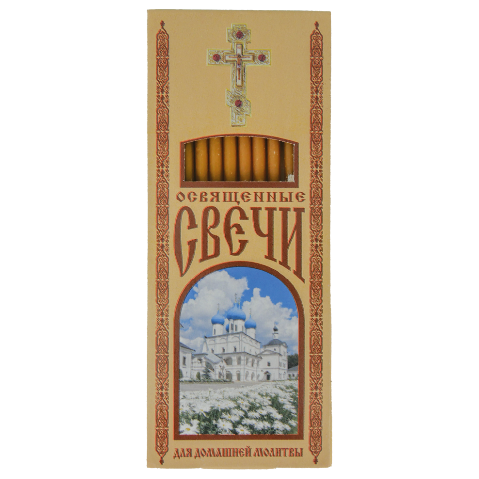 Набор парафиновых свечей Домашняя молитва, 12 шт, для домашней молитвы, 18 см, ? 5 мм фото 1 — Интернет каталог PriceOK