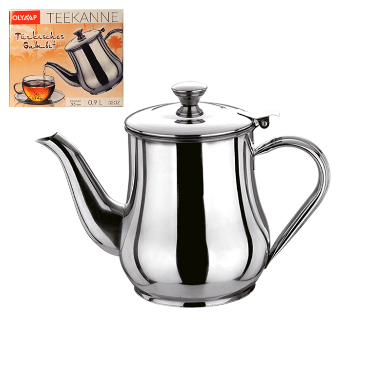 Чайник Турецкий гамбит 0,9 Л, Нерж. сталь фото 1 — Интернет каталог PriceOK