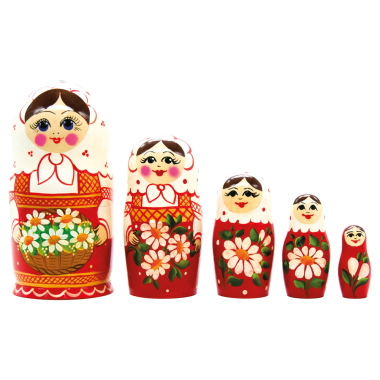 Матрёшка Белый платок M5, 18 см — Интернет каталог PriceOK