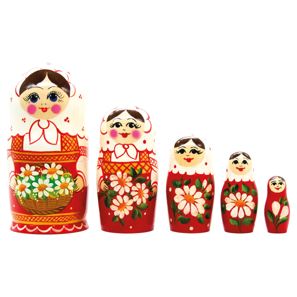 Матрёшка Белый платок M5, 18 см фото 1 — Интернет каталог PriceOK