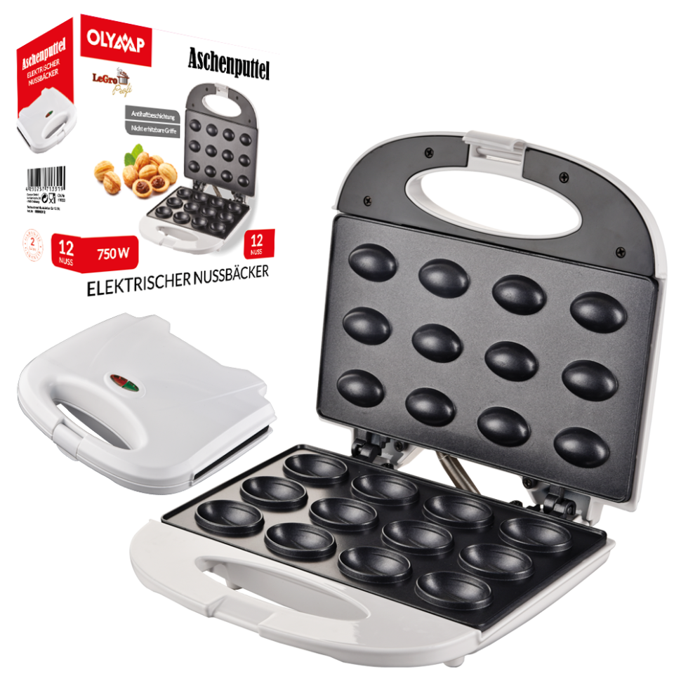 Электрическая орешница - Золушка, для 12 штук, 22,5 х 21,5 х 9,5 см фото 1 — Интернет каталог PriceOK