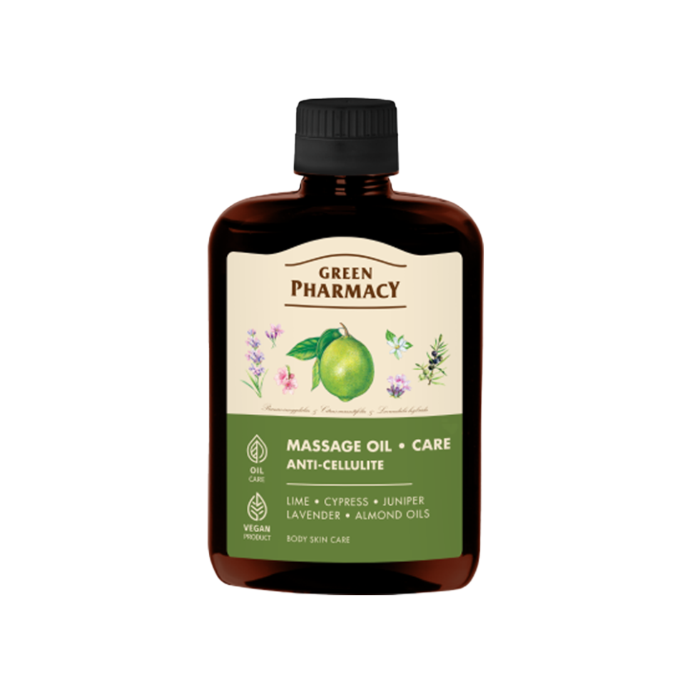 Массажное масло Зелёная аптека, 200 мл, антицеллюлитное, композиция базовых и эфирных масел фото 1 — Интернет каталог PriceOK