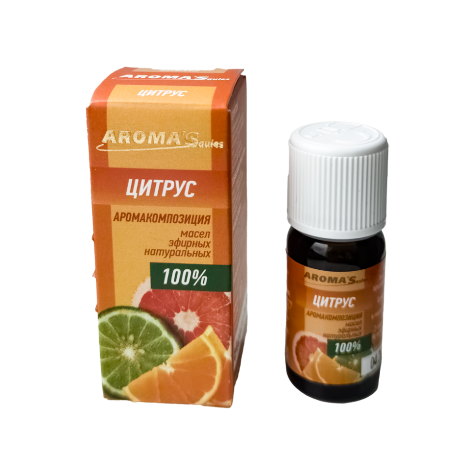 Аромакомпозиция эфирных масел ЦИТРУС AROMA'Saules 10 мл фото 1 — Интернет каталог PriceOK