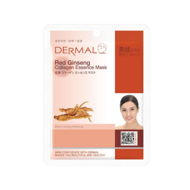 DERMAL тканевая маска для лица с коллагеном и женьшенем, 23 г — Интернет каталог PriceOK