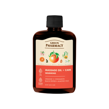 Массажное масло Зелёная аптека, 200 мл, разогревающее, композиция базовых и эфирных масел — Интернет каталог PriceOK