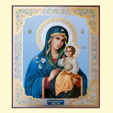 Икона Неувядаемый Цвет, 30x40 см, деревянная, двойное тиснение — Интернет каталог PriceOK