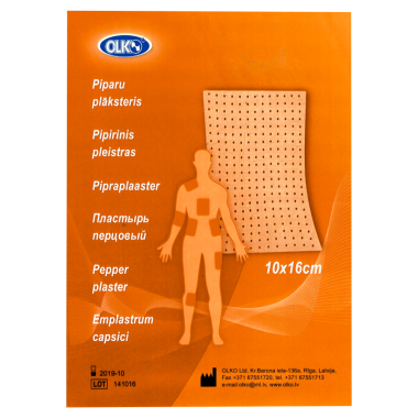 Перцовый пластырь OLKO, 10 x 16 см — Интернет каталог PriceOK
