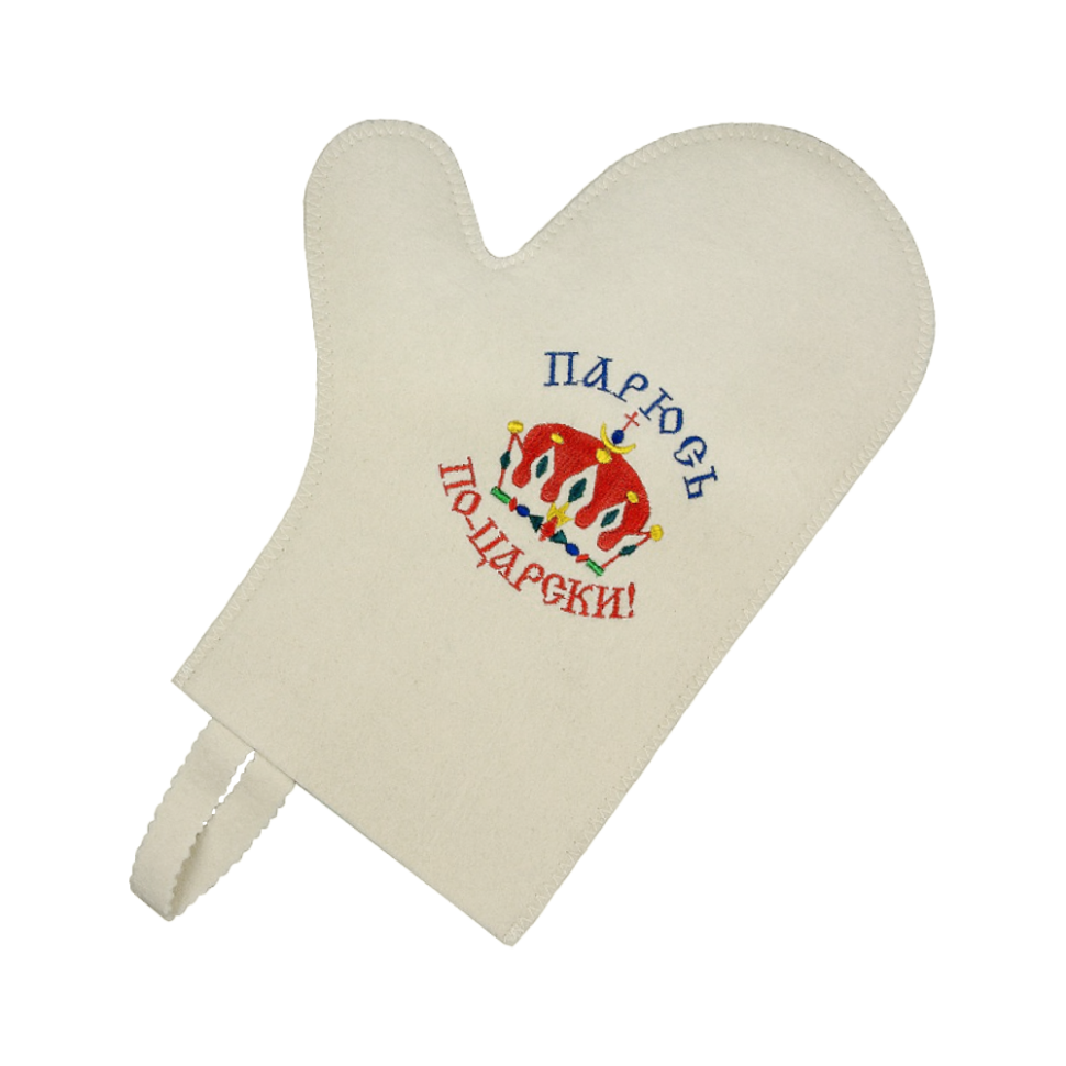 Рукавица банная Парюсь по царски, войлок фото 1 — Интернет каталог PriceOK