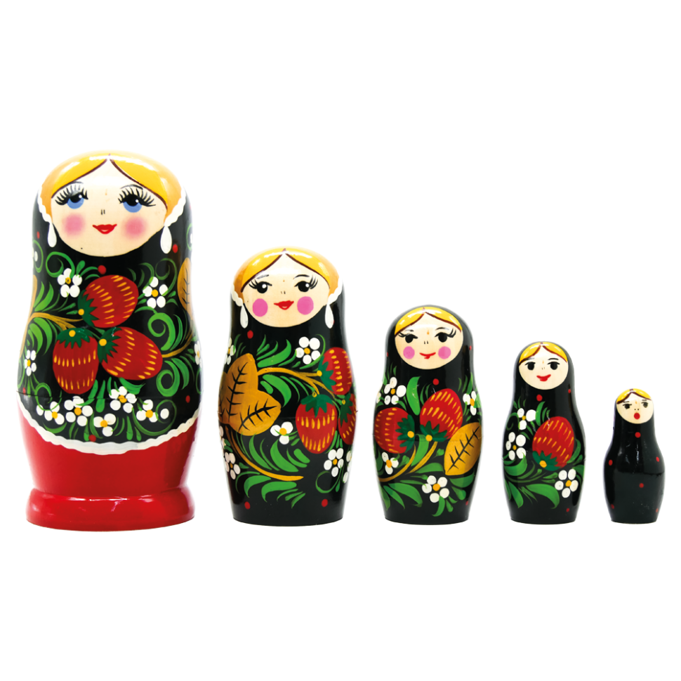 Матрёшка Хохлома Вятка M5, 18 см фото 1 — Интернет каталог PriceOK