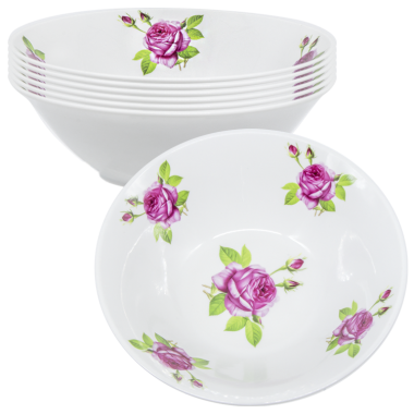 Набор суповых тарелок Испанская роза, 6 шт, диаметр 18 см — Интернет каталог PriceOK