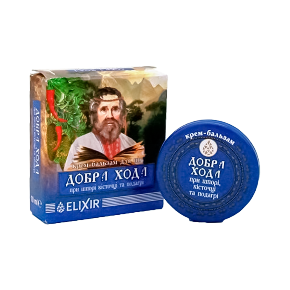 Крем-бальзам Добра хода при шпоре, косточке и подагре, 10 мл фото 1 — Интернет каталог PriceOK