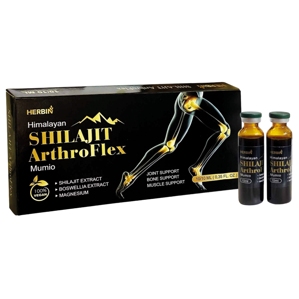 Мумие Гималайское с Босвелией ArthroFlex Herbin, флакон 10x10 мл (100 мл) фото 1 — Интернет каталог PriceOK