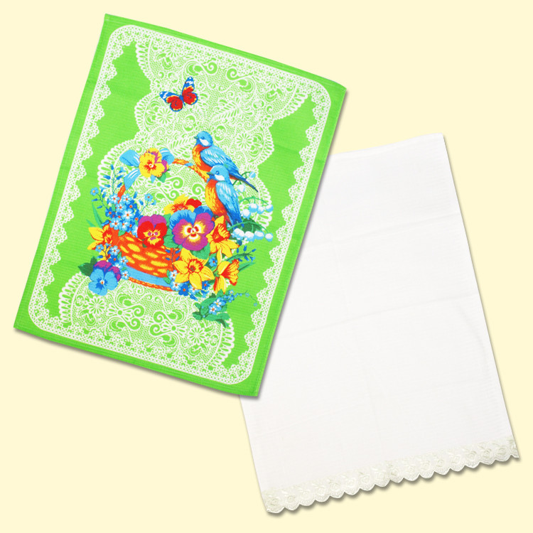 Сет из двух полотенец, 100 % полиэстер фото 1 — Интернет каталог PriceOK